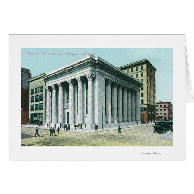 Buiten Uitzicht van de Bank of California (Voorkant Horizontaal)