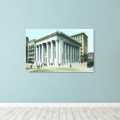 Buiten Uitzicht van de Bank of California Canvas Afdruk (Insitu (Houten vloer))