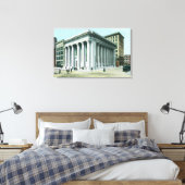 Buiten Uitzicht van de Bank of California Canvas Afdruk (Insitu (Slaapkamer))