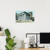 Buiten Uitzicht van de Bank of California Poster (Thuiskantoor)