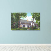 Buiten Uitzicht van de Berkshire Inn Canvas Afdruk (Insitu (Houten vloer))