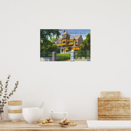 Buiten Uitzicht van de bestuursfunctie Poster (Keuken)