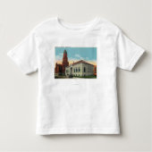 Buiten Uitzicht van de bibliotheek en het stadhuis Kinder Shirts (Voorkant)