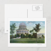 Buiten Uitzicht van de bibliotheek van de Academie Briefkaart (Voorkant / Achterkant)