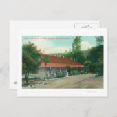 Buiten Uitzicht van de bijlage en de hotelgronden Briefkaart (Voorkant / Achterkant)