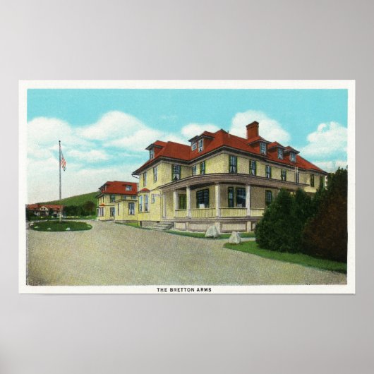 Buiten Uitzicht van de Bretton-wapens Poster (Voorkant)