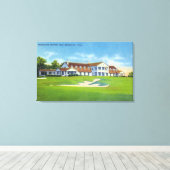 Buiten Uitzicht van de Brooklawn Country Club Canvas Afdruk (Insitu (Houten vloer))
