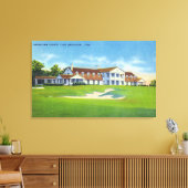 Buiten Uitzicht van de Brooklawn Country Club Canvas Afdruk (Insitu (Woonkamer))