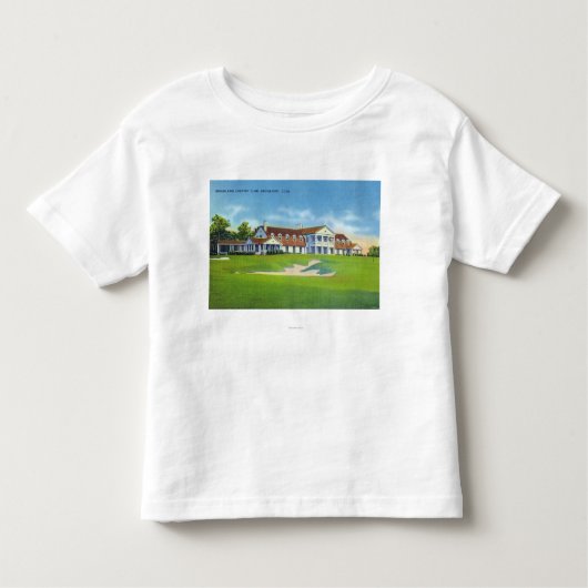 Buiten Uitzicht van de Brooklawn Country Club Kinder Shirts (Voorkant)