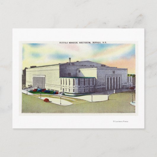 Buiten Uitzicht van de Buffalo Memorial Briefkaart (Voorkant)