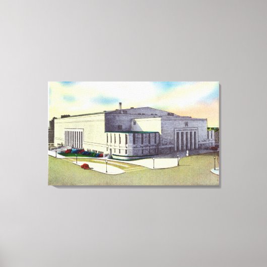 Buiten Uitzicht van de Buffalo Memorial Canvas Afdruk (Voorkant)