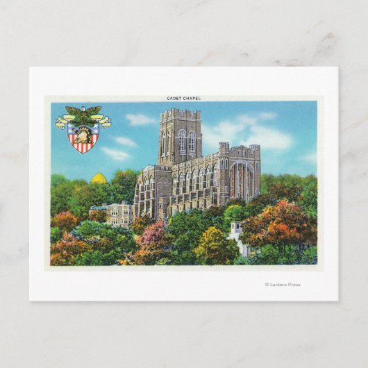 Buiten Uitzicht van de Cadet-kapel Briefkaart (Voorkant)