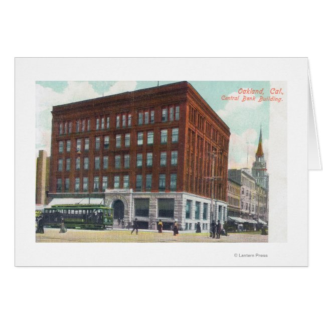 Buiten Uitzicht van de Centrale Bank BldgOakland,  (Voorkant Horizontaal)