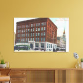 Buiten Uitzicht van de Centrale Bank BldgOakland,  Canvas Afdruk (Insitu (Woonkamer))