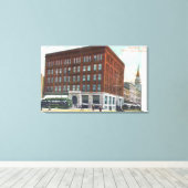 Buiten Uitzicht van de Centrale Bank BldgOakland,  Canvas Afdruk (Insitu (Houten vloer))