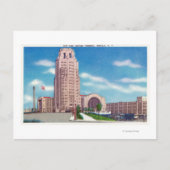 Buiten Uitzicht van de centrale terminal van NY Bl Briefkaart (Voorkant)