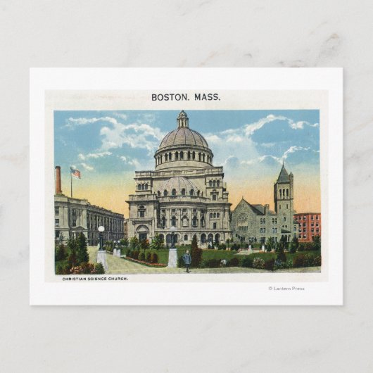 Buiten Uitzicht van de Christelijke Wetenschapsker Briefkaart (Voorkant)