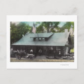 Buiten Uitzicht van de Club House Briefkaart (Voorkant)