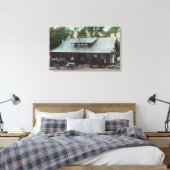 Buiten Uitzicht van de Club House Canvas Afdruk (Insitu (Slaapkamer))