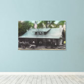 Buiten Uitzicht van de Club House Canvas Afdruk (Insitu (Houten vloer))