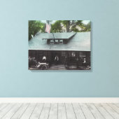 Buiten Uitzicht van de Club House Canvas Afdruk (Insitu (Houten vloer))