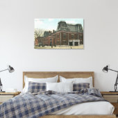 Buiten Uitzicht van de Conventie Hall Canvas Afdruk (Insitu (Slaapkamer))