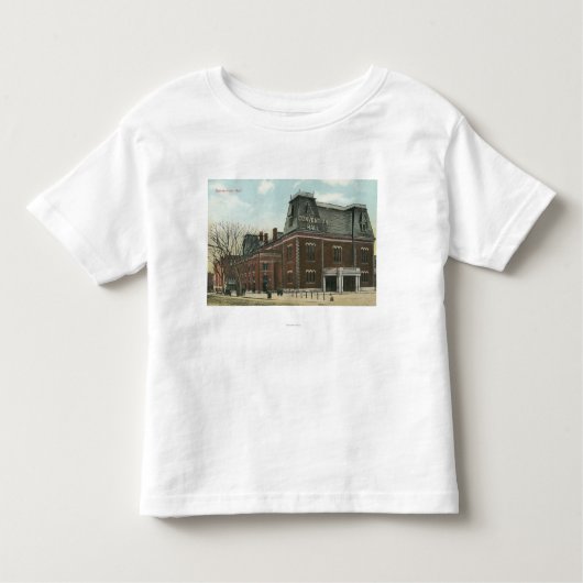 Buiten Uitzicht van de Conventie Hall Kinder Shirts (Voorkant)