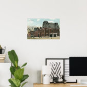 Buiten Uitzicht van de Conventie Hall Poster (Thuiskantoor)