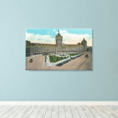 Buiten Uitzicht van de D & H en Journal Canvas Afdruk (Insitu (Houten vloer))