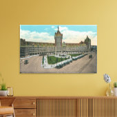 Buiten Uitzicht van de D & H en Journal Canvas Afdruk (Insitu (Woonkamer))