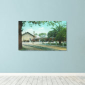 Buiten Uitzicht van de DepotHealdsburg, CA Canvas Afdruk (Insitu (Houten vloer))