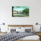 Buiten Uitzicht van de DepotHealdsburg, CA Canvas Afdruk (Insitu (Slaapkamer))