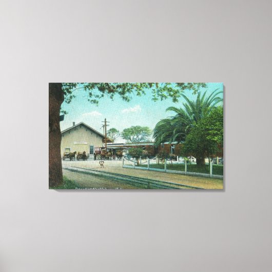 Buiten Uitzicht van de DepotHealdsburg, CA Canvas Afdruk (Voorkant)