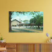 Buiten Uitzicht van de DepotHealdsburg, CA Canvas Afdruk (Insitu (Woonkamer))