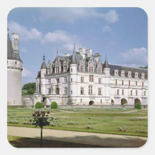 Buiten uitzicht van de Donjon Vierkante Sticker