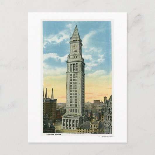 Buiten Uitzicht van de Douanehuis Briefkaart (Voorkant)