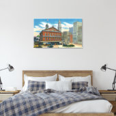 Buiten Uitzicht van de Faneuil Hall # 2 Canvas Afdruk (Insitu (Slaapkamer))