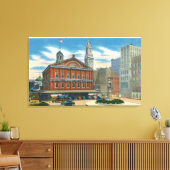 Buiten Uitzicht van de Faneuil Hall # 2 Canvas Afdruk (Insitu (Woonkamer))