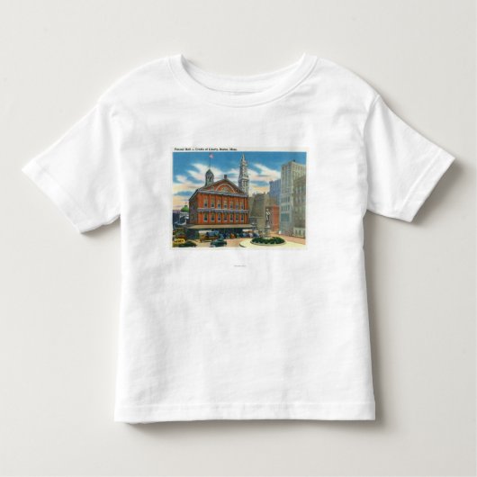 Buiten Uitzicht van de Faneuil Hall # 2 Kinder Shirts (Voorkant)