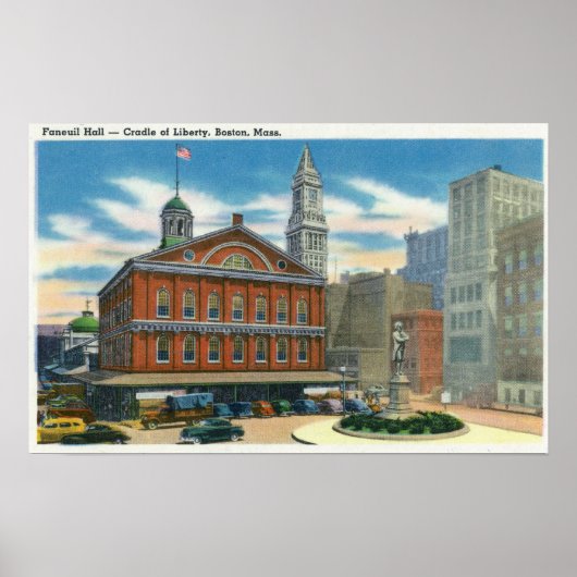 Buiten Uitzicht van de Faneuil Hall # 2 Poster (Voorkant)