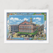 Buiten Uitzicht van de Faneuil Hall # 3 Briefkaart (Voorkant)