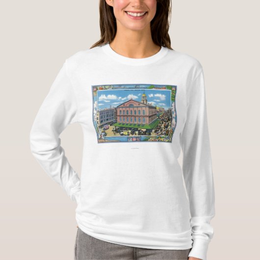 Buiten Uitzicht van de Faneuil Hall # 3 T-shirt (Voorkant)