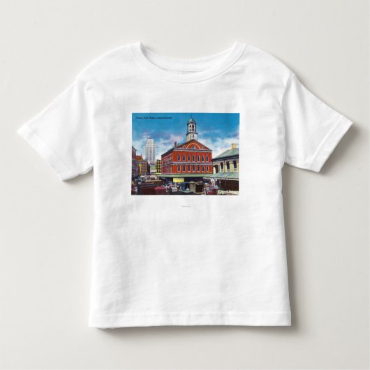 Buiten Uitzicht van de Faneuil Hall Kinder Shirts (Voorkant)