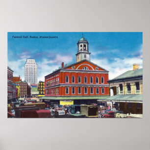 Buiten Uitzicht van de Faneuil Hall Poster