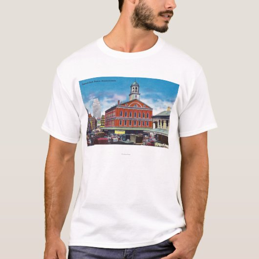 Buiten Uitzicht van de Faneuil Hall T-shirt (Voorkant)
