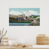 Buiten Uitzicht van de George Palmer Lumber Co. Poster (Keuken)