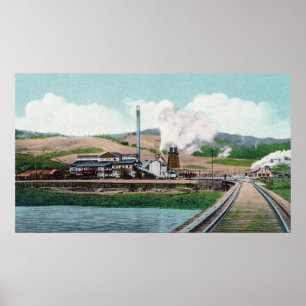 Buiten Uitzicht van de George Palmer Lumber Co. Poster