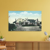 Buiten Uitzicht van de Golf Club van Mohawk Canvas Afdruk (Insitu (Woonkamer))