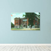 Buiten Uitzicht van de Grammatische School 2 Canvas Afdruk (Insitu (Houten vloer))