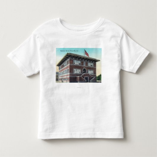 Buiten Uitzicht van de Grammatische School 2 Kinder Shirts (Voorkant)